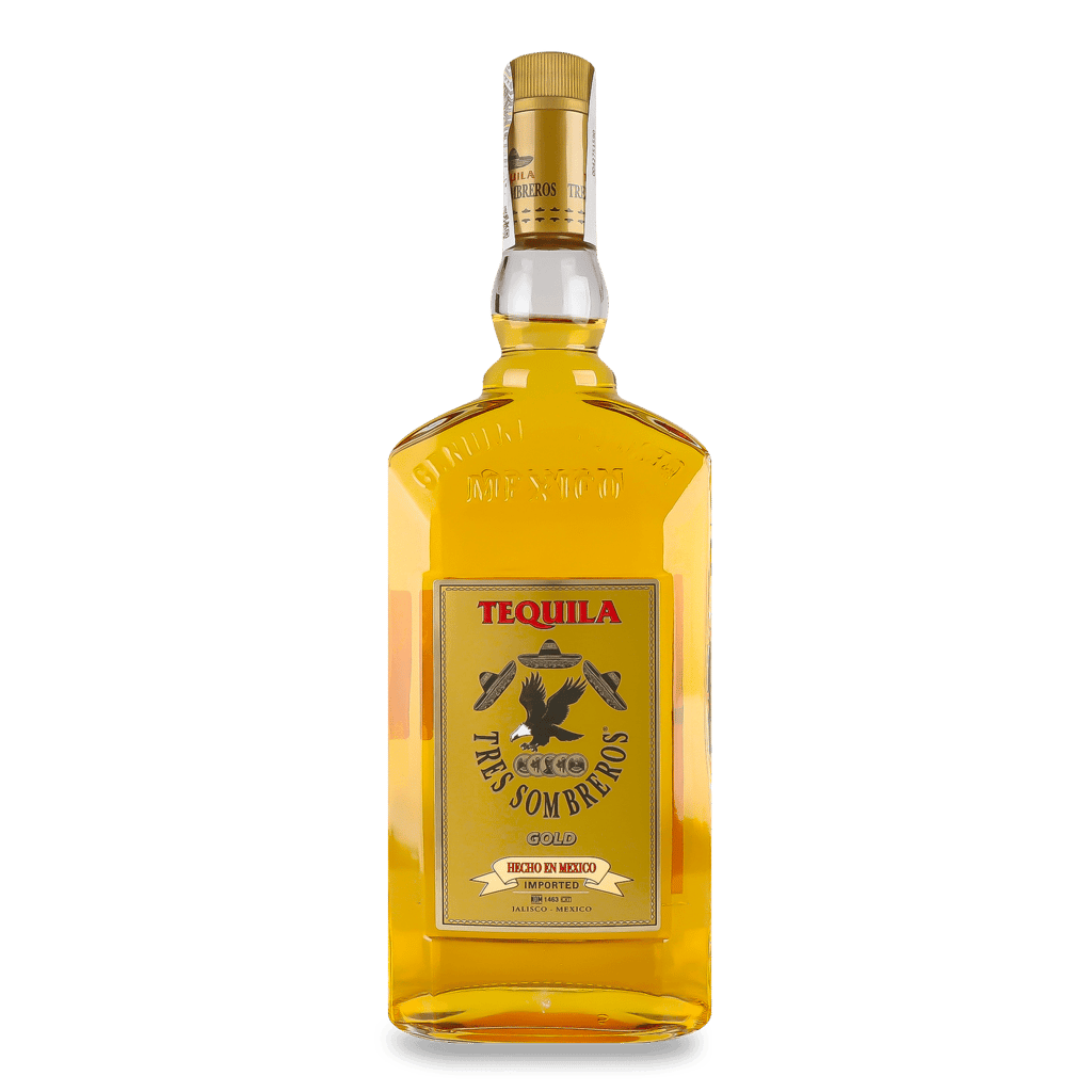 Текіла Gold Tres Sombreros 50 мл