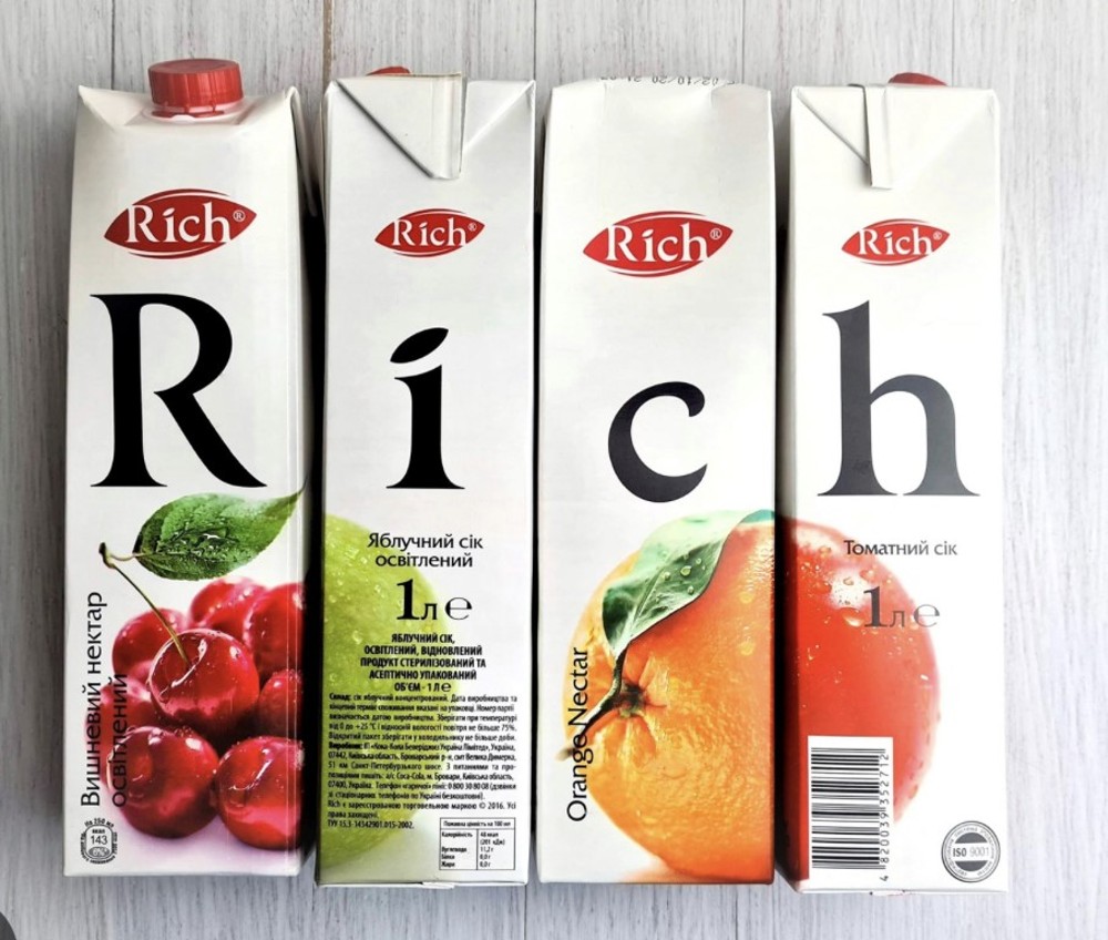 Сік Rich в асортименті 1л