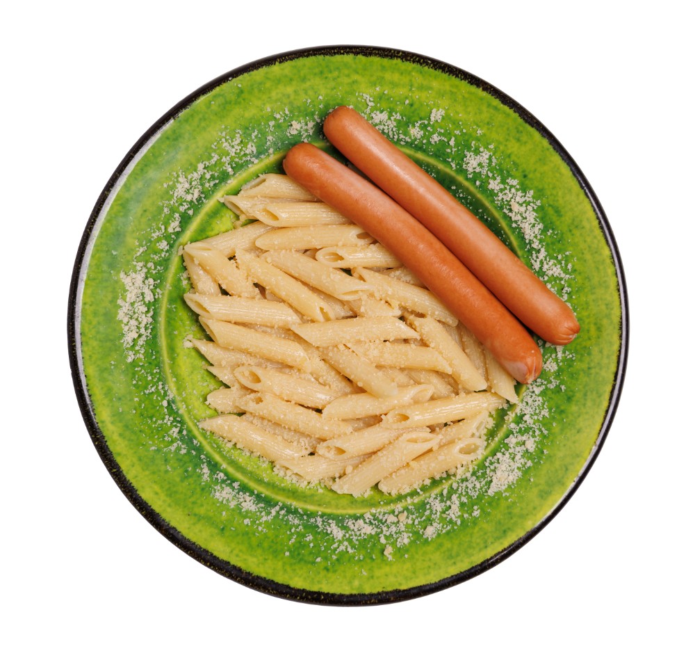 Безглютенові пенне з веган сосисками / Non-gluten pasta with vegan sausage