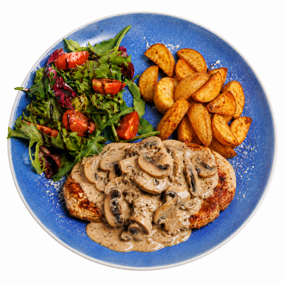 Куряче філе з грибним жульєном / Chicken with mushroom julienne