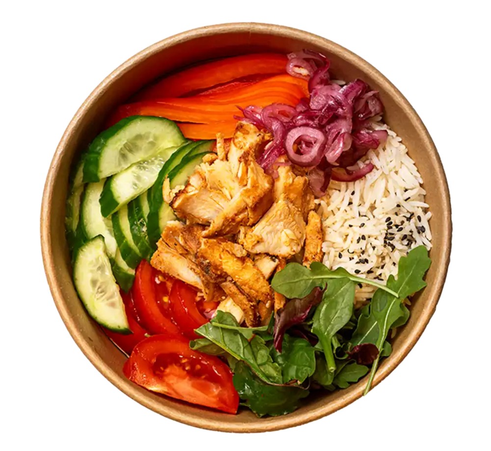 Боул з куркою кебаб та овочами / Chicken Kebab & Vegetable Bowl
