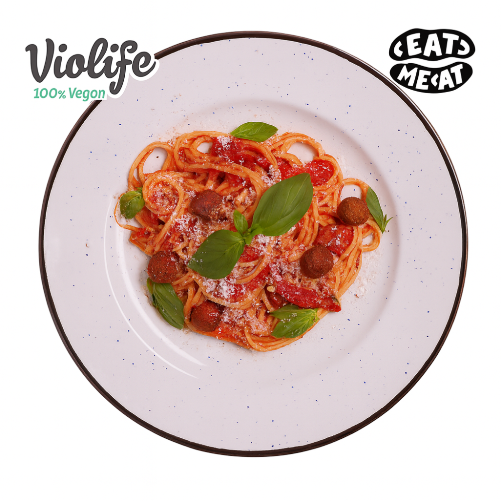 Спагеті з мітболами веганські / Vegan Spaghetti with meatballs 