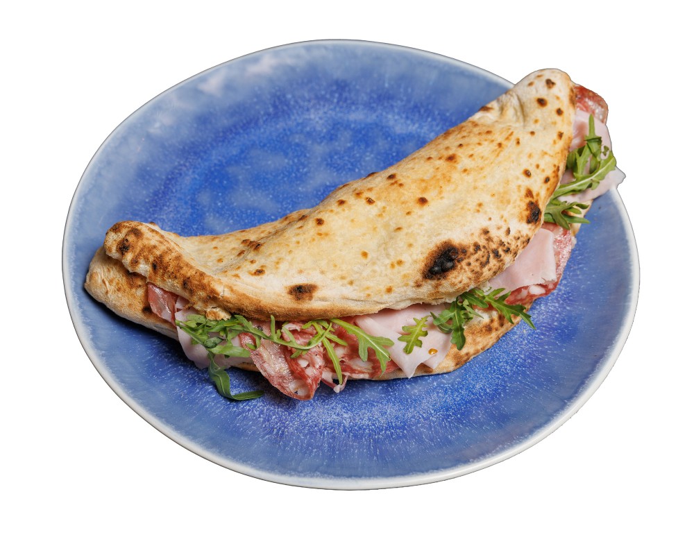 Мортаза з салямі та шинкою / Mortazza with salami and ham