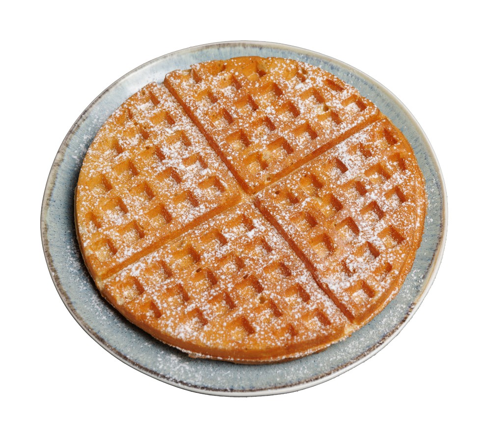 Бельгійські вафлі з цукровою пудрою / Waffles with sugar powder