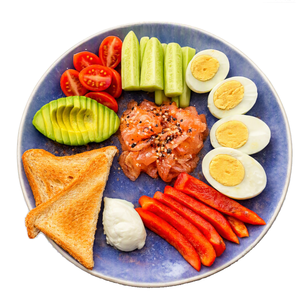 Сніданок з лососем / Breakfast with salmon
