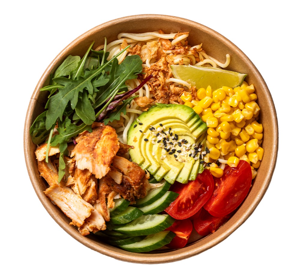 Боул з куркою кебаб та авокадо / Chicken Kebab & Avocado Bowl