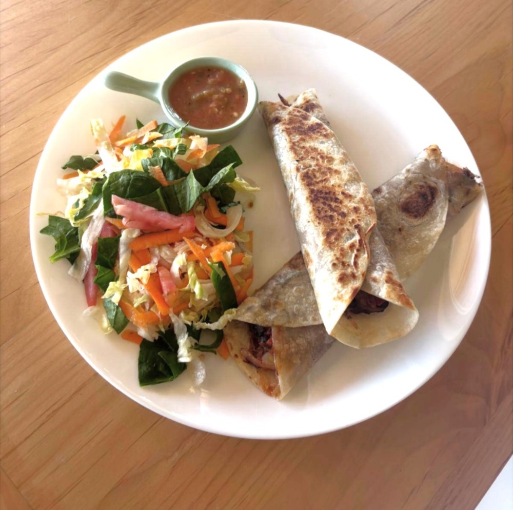 Burritos de pechuga de pollo deshebrada DIABETES