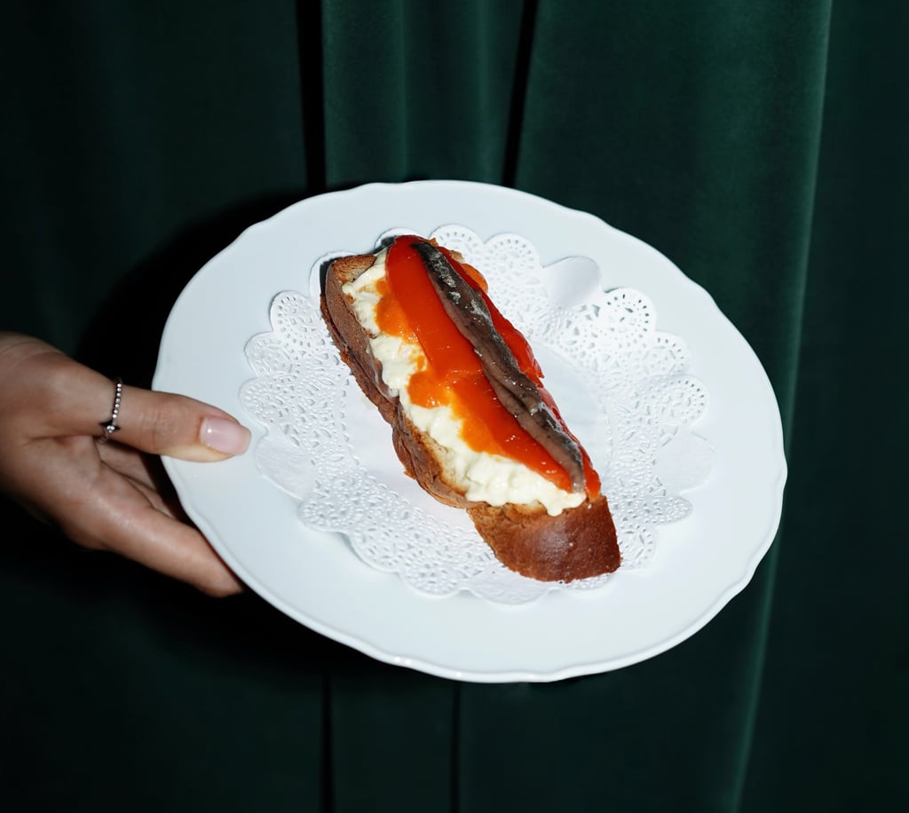 Anchovies on Brioche