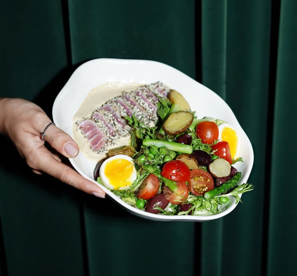 Nicoise with tataki tuna