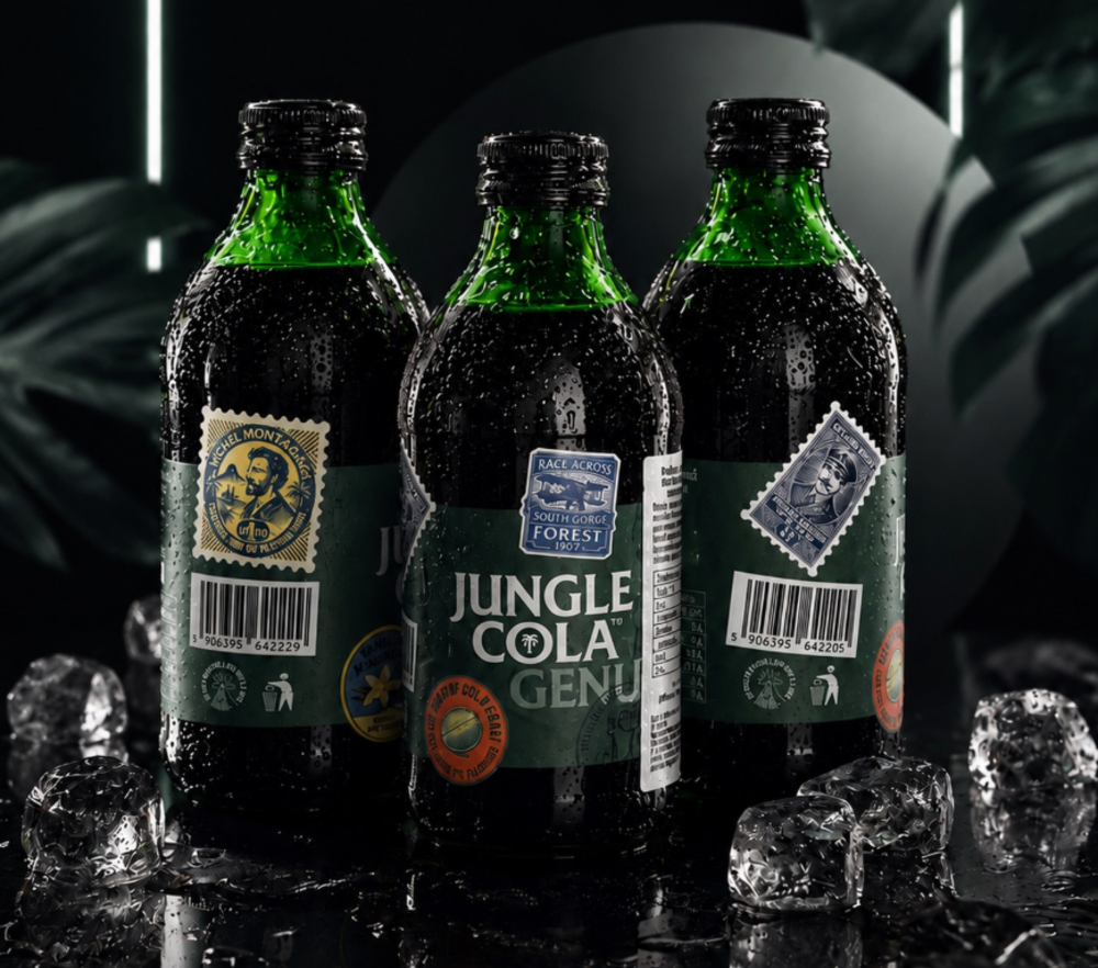 Напій Jungle Cola, 0,33л (джангл кола скло)