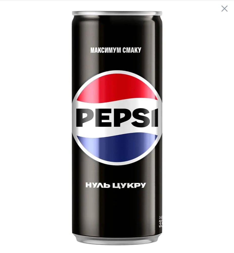 Пепсі ЖБ без цукру