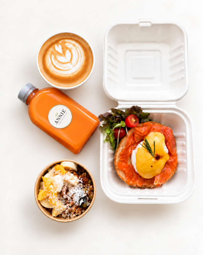 Breakfast Set #2 (Eggs Benedict, Granola Cup)