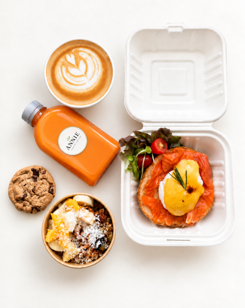 Breakfast Set #2 (Eggs Benedict, Granola Cup)