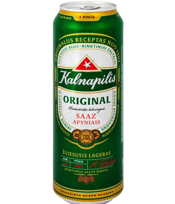 Пиво Kalnapilis Original 0.568, ж/б