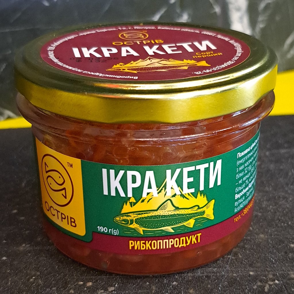 Ікра КЕТИ скло (острів) 190г