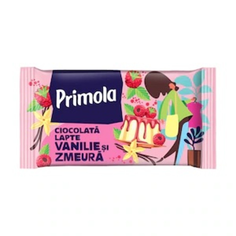 Шоколадка Primola Vanilie si zmeura