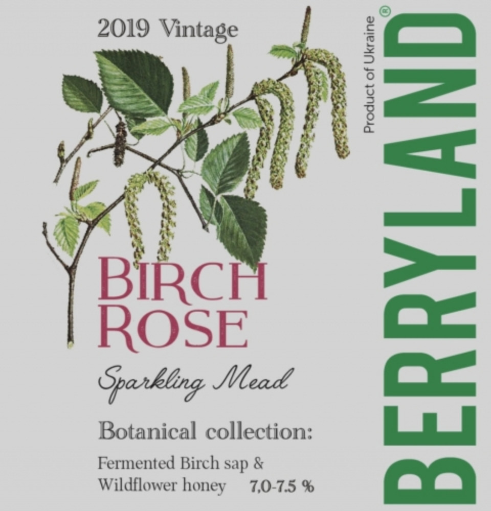 Мед питний Berryland Березовий розе 0.75L