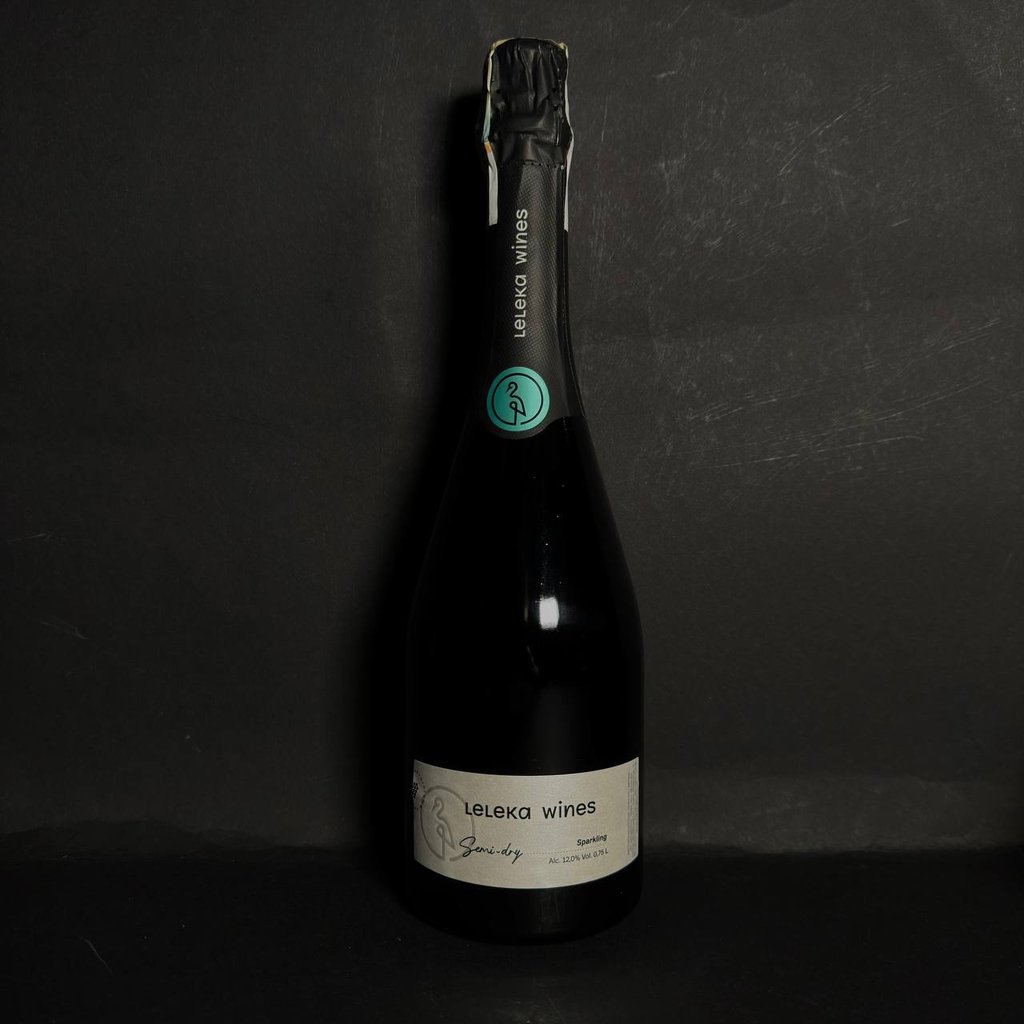 Вино ігристе Leleka Wines Напівсухе біле 0,75л