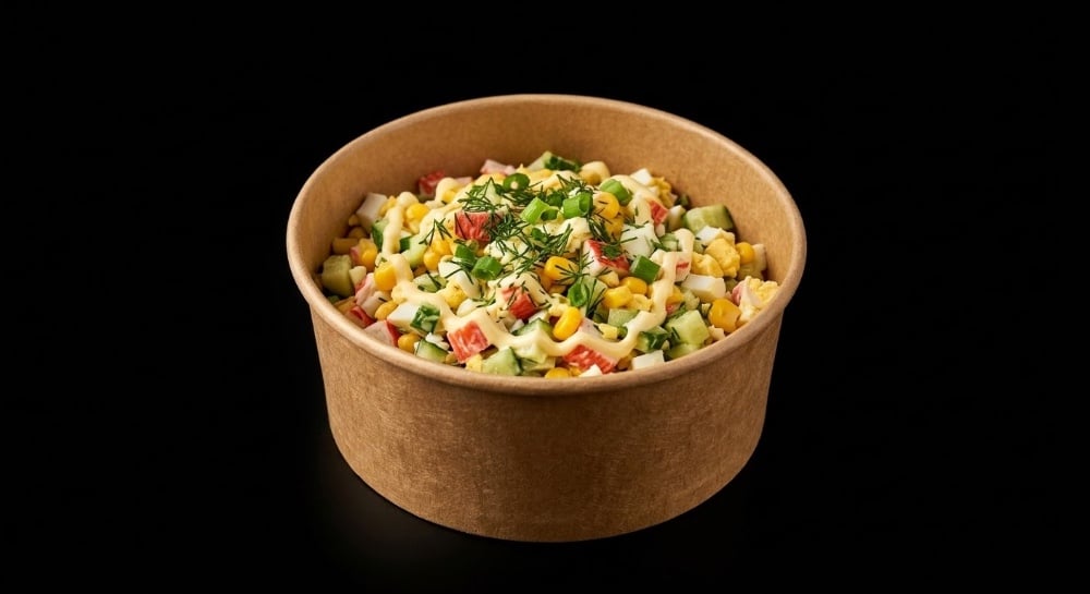 Ensalada de palitos de cangrejo ( Крабовый)