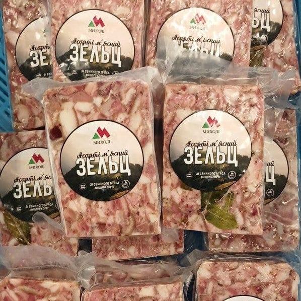 ЗЕЛЬЦ "АСОРТІ м'ясний" вищий сорт в/у (Миході)