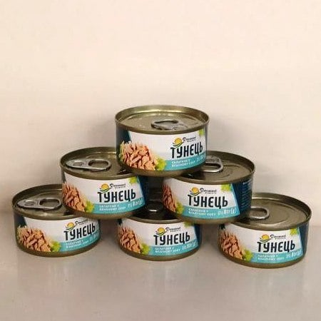 Тунець салатний у в/с ж/б, домашні продукти (Павловський), 80г