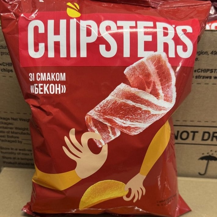 Чіпси TM Chipster's бекон (2) (До бочкового) 100г