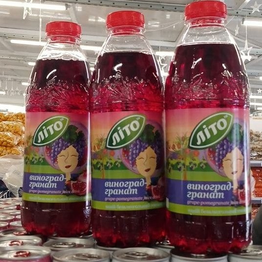 ЛІТО Напій безалкогол Виноград-гранат (Бар-Ком), 0.9л