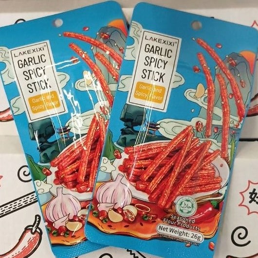 Латяо-слайс часниково гострий Lakexixi Spicy Stick (4444) 26гр