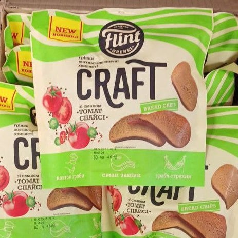 Грінки "Томат спайсі" Flint (ДО БОЧКОВОГО), 80г