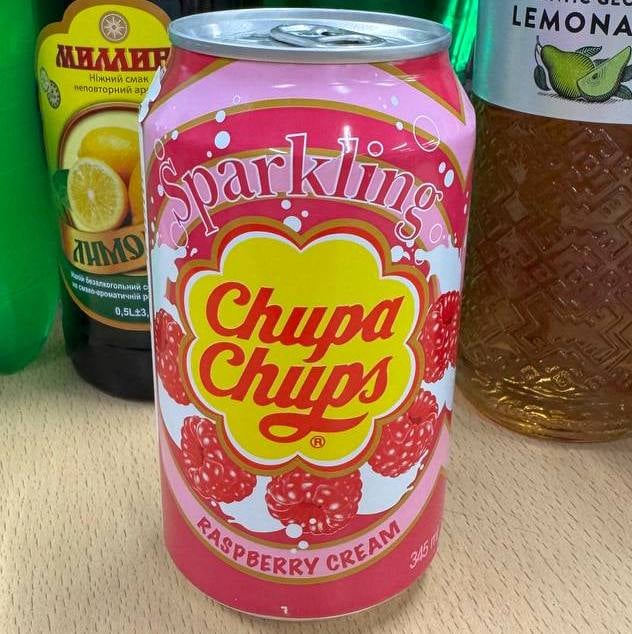 Напій Chupa-Chups Малина з/б (3434), 345мл