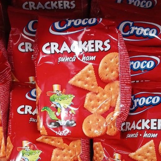 Крекер з шинкою CROCO CRACKERS (Павловський), 100г