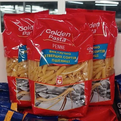Макаронні вироби GOLDEN PASTA Пір'я (Павловський),400г