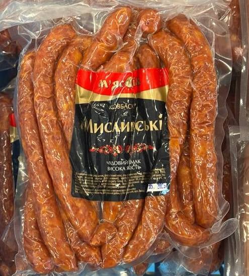 М'ясо їм Ковбаски МИСЛИВСЬКІ  в/г (Буг)