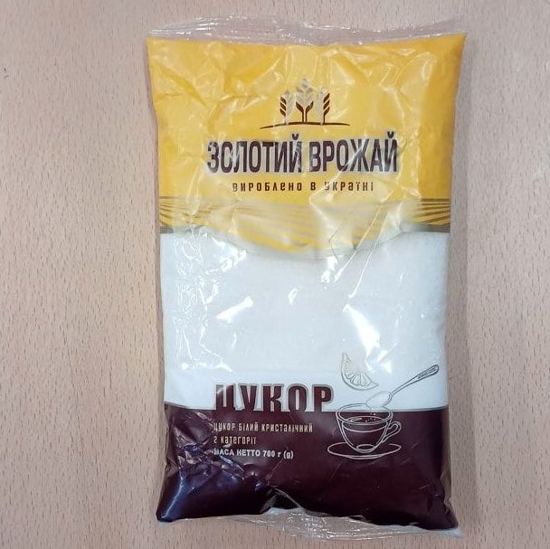 Цукор білий кристалічний Золотий врожай (The Banka) 700г
