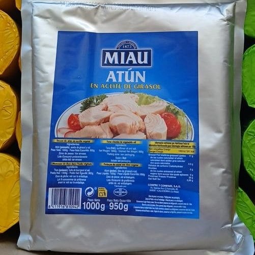 Тунец кусочками натур ATUN Іспанія (4444), 1000/950г