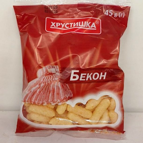 Кукурудзяні палички ХРУСТИШКА зі смаком бекону (Павловський) 45г
