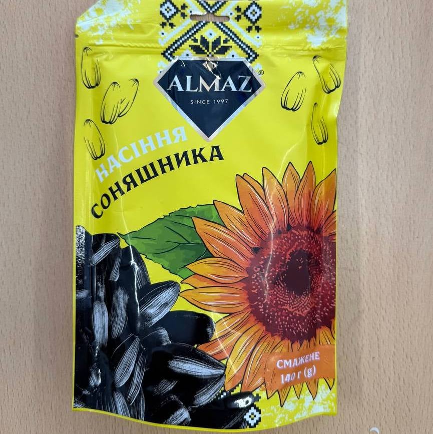 Насіння сонях смажене ALMAZ,(Ан Снек) 140г