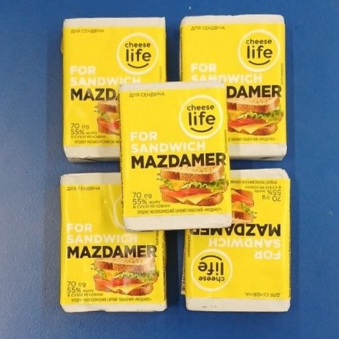 Продукт молоков. Маздамер 55%, Cheese Life (Солодке життя,Жит. м'ясоком) 70г
