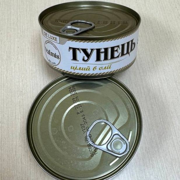 Консерва Тунець цілий в олії DE LUXE, TM VALMIS з/б, (Мега) 150г