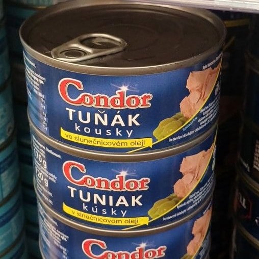 Тунець шматочками в соняшниковій олії Condor Tuniak (4444) 170г
