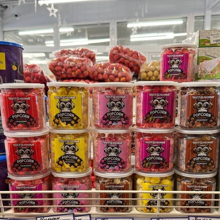 Попкорн тубус "Бабл" карамель PANDA, (Мега), 70г