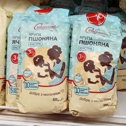 Сквирянка ТМ Крупа пшоняна Екстра (Павловський), 0.6кг