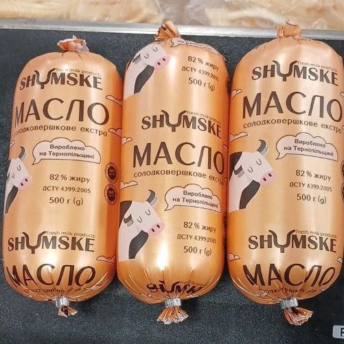 SHUMSKE, Масло солодков. 82% туба (Тейсті) 0.5кг