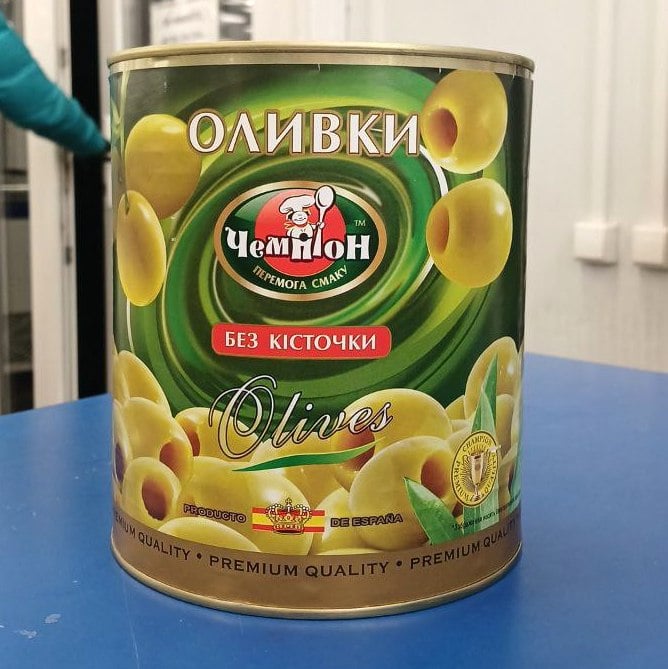 Чемпіон ТМ Оливки без кісточок Преміум (Павловський) 3100г