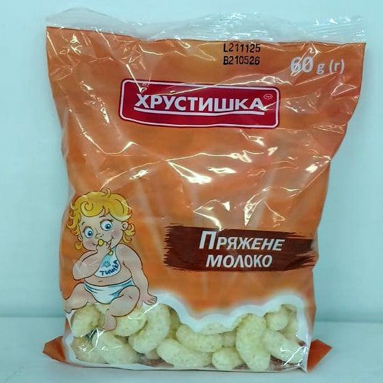 Кукурудзяні палички ХРУСТИШКА Пряжене молоко (Павловський) 45г