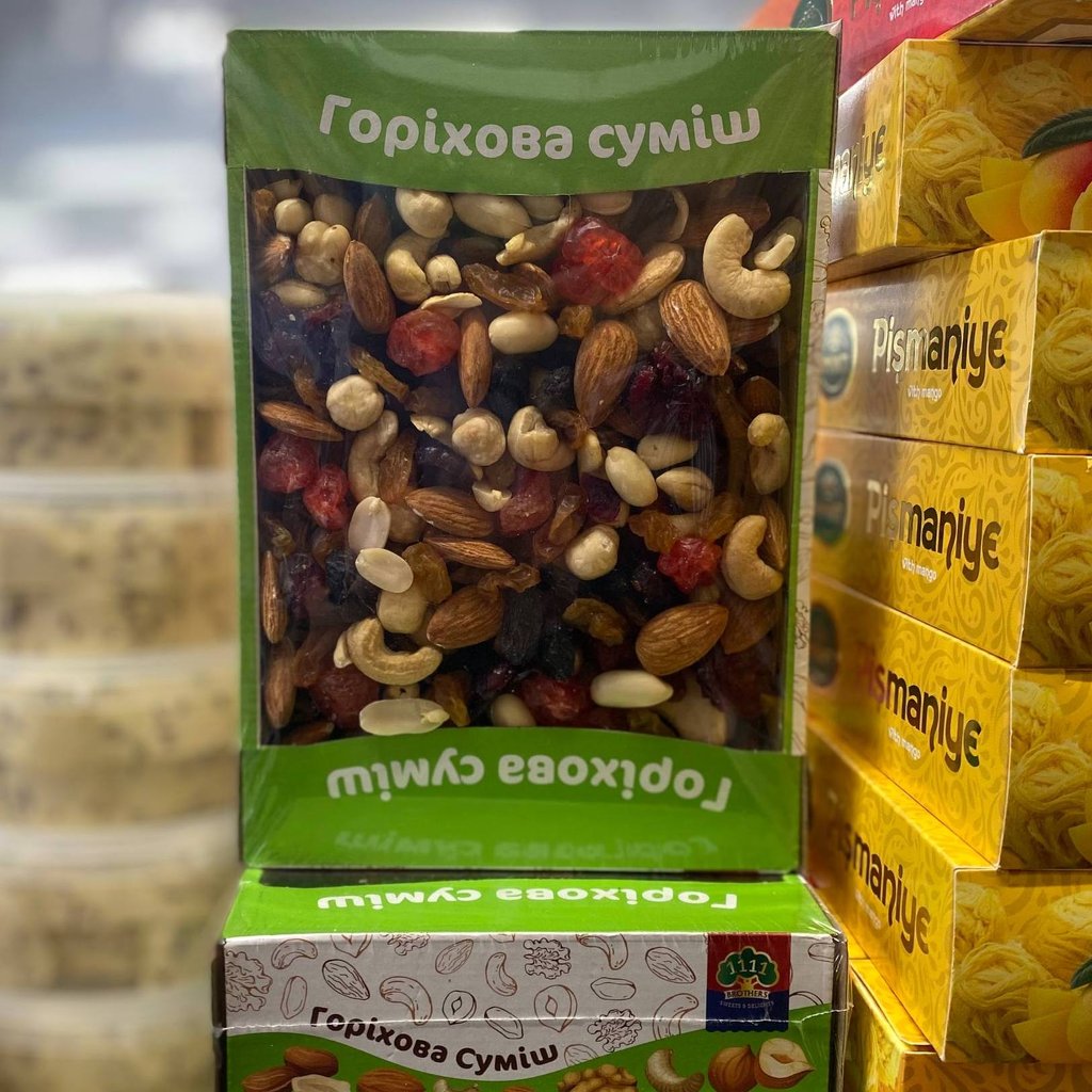 Горіхова суміш № 2 синя коробка (9999) 0.5кг