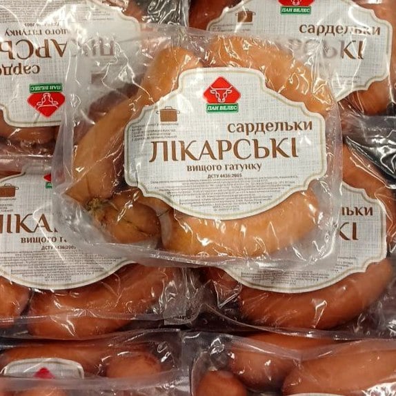 Пан Велес Сосиски ЛІКАРСЬКІ ДСТУ