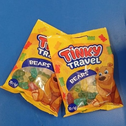 Tinky Travel Цукерки желейні Bears (Маньков) 70г