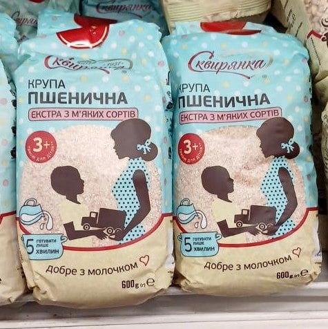 Сквирянка ТМ Крупа пшенична Екстра з зерна м'якої пшениці (Павловський), 0.6кг