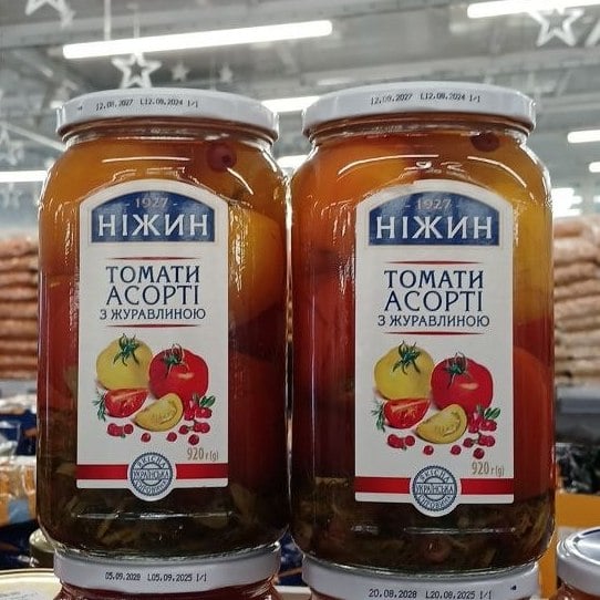 НІЖИН, Асорті з томатів з журавлиною (Павловський), 920г